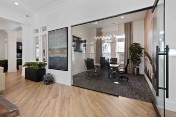 Business center with printers